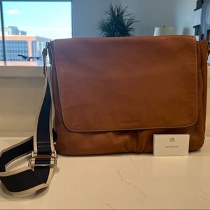 Coach leader laptop bag